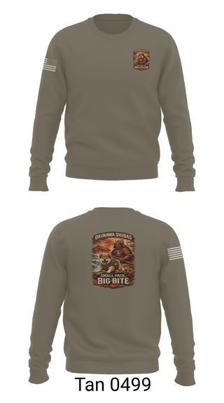 Crew Neck Sweatshirt, VRA-J Okinawa, Army, Teamtime, Team time, sublimation, custom sports apparel, team uniforms, spirit wear, spiritwear, sports uniforms, custom shirts, team store, custom team store, fundraiser sports, apparel fundraiser