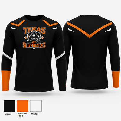 Texas silverbacks 81060417 Long Sleeve Performance Shirt 1