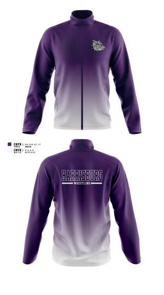 Fleece Jacket, HARRISBURG Bulldogs, Wrestling, Teamtime, Team time, sublimation, custom sports apparel, team uniforms, spirit wear, spiritwear, sports uniforms, custom shirts, team store, custom team store, fundraiser sports, apparel fundraiser