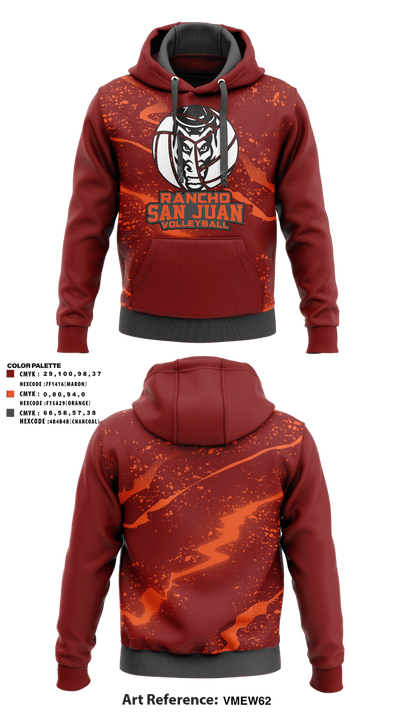 Rancho San Juan Girls Volleyball 39799054 Hoodie - 1