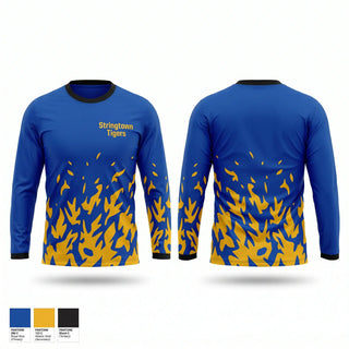 Long Sleeve Performance Shirt, Stringtown Tigers, Women's Basketball, Teamtime, Team time, sublimation, custom sports apparel, team uniforms, spirit wear, spiritwear, sports uniforms, custom shirts, team store, custom team store, fundraiser sports, apparel fundraiser
