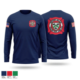 Long Sleeve Performance Shirt, Moosup Valley Fire Company, Fire Department, Teamtime, Team time, sublimation, custom sports apparel, team uniforms, spirit wear, spiritwear, sports uniforms, custom shirts, team store, custom team store, fundraiser sports, apparel fundraiser
