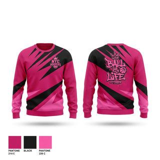 Crew Neck Sweatshirt, hoopers, Women's Basketball, Teamtime, Team time, sublimation, custom sports apparel, team uniforms, spirit wear, spiritwear, sports uniforms, custom shirts, team store, custom team store, fundraiser sports, apparel fundraiser