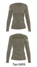 Bastrop County Sheriff's Office 65655036 Women's Long Sleeve V-neck Shirt - 11