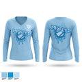 MISFITZ Women's Long Sleeve V-neck Shirt - 1