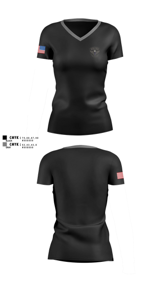 Womens Short Sleeve Vneck Shirt, Garfield Heights Police, Police, Teamtime, Team time, sublimation, custom sports apparel, team uniforms, spirit wear, spiritwear, sports uniforms, custom shirts, team store, custom team store, fundraiser sports, apparel fundraiser