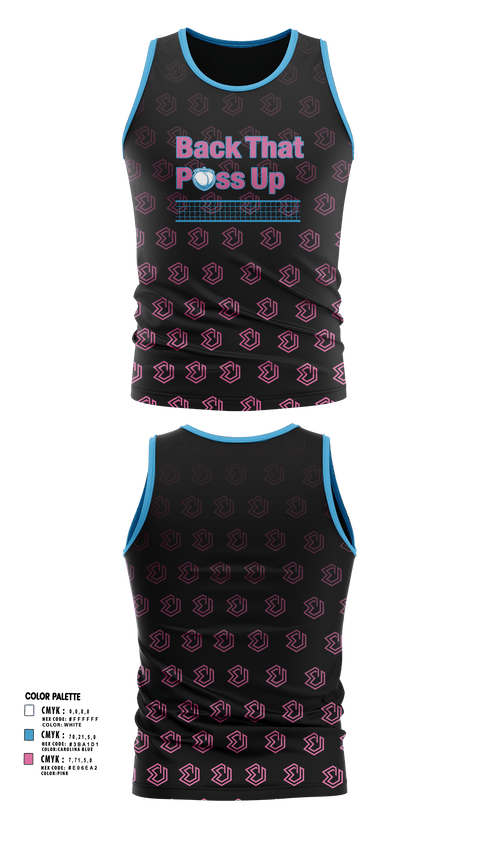Tank Top, Back That Pass Up, Men's Volleyball, Teamtime, Team time, sublimation, custom sports apparel, team uniforms, spirit wear, spiritwear, sports uniforms, custom shirts, team store, custom team store, fundraiser sports, apparel fundraiser