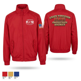Windbreaker, UNION TOWNSHIP FIRE PROTECTION DISTRICT, Fire Department, Teamtime, Team time, sublimation, custom sports apparel, team uniforms, spirit wear, spiritwear, sports uniforms, custom shirts, team store, custom team store, fundraiser sports, apparel fundraiser
