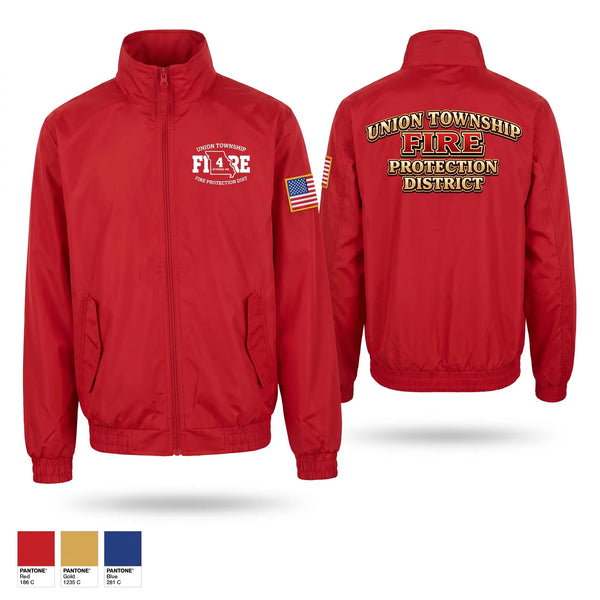 Windbreaker, UNION TOWNSHIP FIRE PROTECTION DISTRICT, Fire Department, Teamtime, Team time, sublimation, custom sports apparel, team uniforms, spirit wear, spiritwear, sports uniforms, custom shirts, team store, custom team store, fundraiser sports, apparel fundraiser
