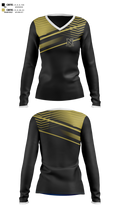 Northeastern Junior College Golf Team 21471243 Women's Long Sleeve V-neck Shirt - 100