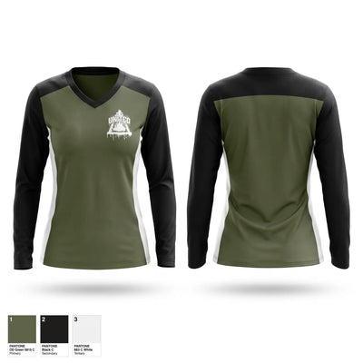 Riverside United Women's Long Sleeve V-neck Shirt - 1