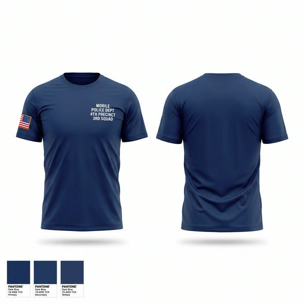 Short Sleeve Performance Shirt, Mobile police dept 4th precinct 3rd Squad, Police, Teamtime, Team time, sublimation, custom sports apparel, team uniforms, spirit wear, spiritwear, sports uniforms, custom shirts, team store, custom team store, fundraiser sports, apparel fundraiser