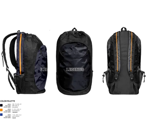 Gear Bag, Legends, Softball, Teamtime, Team time, sublimation, custom sports apparel, team uniforms, spirit wear, spiritwear, sports uniforms, custom shirts, team store, custom team store, fundraiser sports, apparel fundraiser
