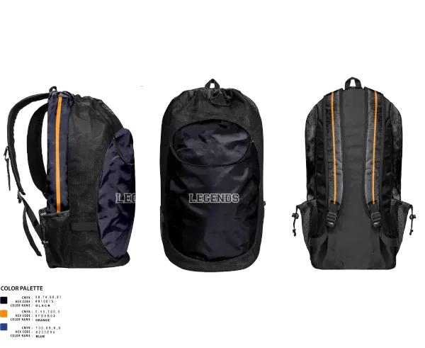 Gear Bag, Legends, Softball, Teamtime, Team time, sublimation, custom sports apparel, team uniforms, spirit wear, spiritwear, sports uniforms, custom shirts, team store, custom team store, fundraiser sports, apparel fundraiser