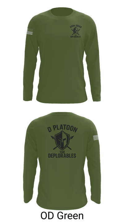 D Platoon 37319682 Long Sleeve Performance Shirt 44