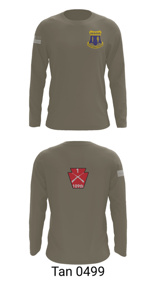 Long Sleeve Performance Shirt, A co 1/109, National Guard, Teamtime, Team time, sublimation, custom sports apparel, team uniforms, spirit wear, spiritwear, sports uniforms, custom shirts, team store, custom team store, fundraiser sports, apparel fundraiser