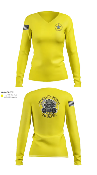 Womens Long Sleeve Vneck Shirt, Extractors, , Teamtime, Team time, sublimation, custom sports apparel, team uniforms, spirit wear, spiritwear, sports uniforms, custom shirts, team store, custom team store, fundraiser sports, apparel fundraiser