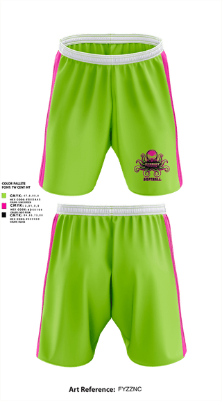 Athletic Shorts With Pockets, Clermont Kraken, Softball, Teamtime, Team time, sublimation, custom sports apparel, team uniforms, spirit wear, spiritwear, sports uniforms, custom shirts, team store, custom team store, fundraiser sports, apparel fundraiser