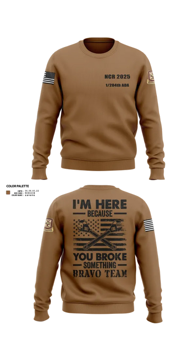 1/204th ADA 3113365 Crew Neck Sweatshirt - 26