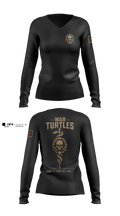 War turtles 59619106 Women's Long Sleeve V-neck Shirt - 3