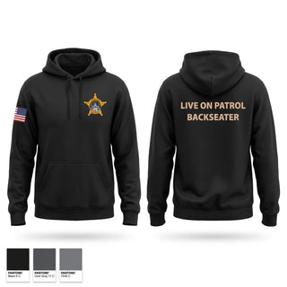 Hoodie, RCSO BACKSEATERS, Police, Teamtime, Team time, sublimation, custom sports apparel, team uniforms, spirit wear, spiritwear, sports uniforms, custom shirts, team store, custom team store, fundraiser sports, apparel fundraiser