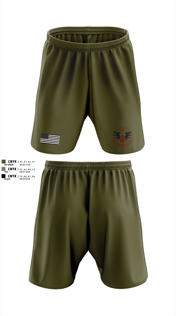 Athletic Shorts With Pockets, CCo, 1-508PIR (OG), Army, Teamtime, Team time, sublimation, custom sports apparel, team uniforms, spirit wear, spiritwear, sports uniforms, custom shirts, team store, custom team store, fundraiser sports, apparel fundraiser