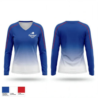 Womens Long Sleeve Vneck Shirt, Sebastopol Little League, Baseball, Teamtime, Team time, sublimation, custom sports apparel, team uniforms, spirit wear, spiritwear, sports uniforms, custom shirts, team store, custom team store, fundraiser sports, apparel fundraiser