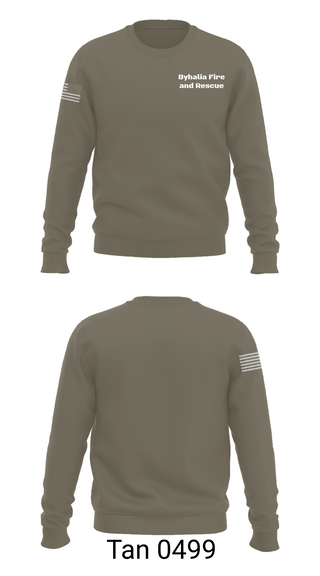 Crew Neck Sweatshirt, Byhalia Fire and Rescue, Fire Department, Teamtime, Team time, sublimation, custom sports apparel, team uniforms, spirit wear, spiritwear, sports uniforms, custom shirts, team store, custom team store, fundraiser sports, apparel fundraiser