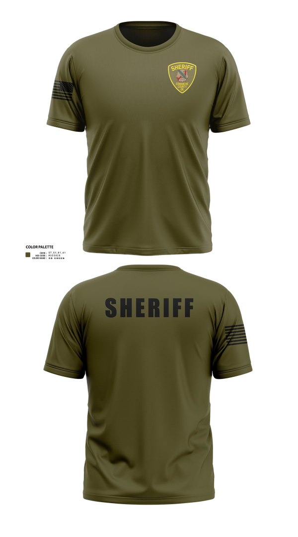 Short Sleeve Performance Shirt, Comanche County Sheriffs Office, Police, Teamtime, Team time, sublimation, custom sports apparel, team uniforms, spirit wear, spiritwear, sports uniforms, custom shirts, team store, custom team store, fundraiser sports, apparel fundraiser