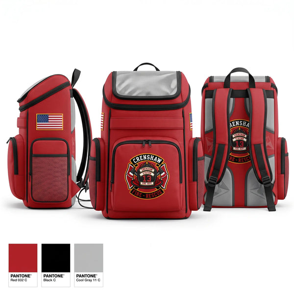 Gear Bag, Crenshaw, Fire Department, Teamtime, Team time, sublimation, custom sports apparel, team uniforms, spirit wear, spiritwear, sports uniforms, custom shirts, team store, custom team store, fundraiser sports, apparel fundraiser