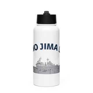 USS IWO JIMA LHD7 FRG Stainless Steel Water Bottle with a Straw Lid