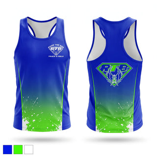 Mens Track Singlet, Raise the Bar Track & Field, Track & Field, Teamtime, Team time, sublimation, custom sports apparel, team uniforms, spirit wear, spiritwear, sports uniforms, custom shirts, team store, custom team store, fundraiser sports, apparel fundraiser