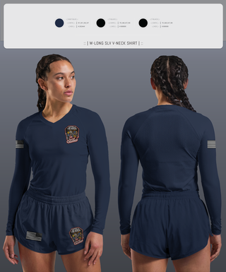Womens Long Sleeve Vneck Shirt, Holly Springs Police Department, , Teamtime, Team time, sublimation, custom sports apparel, team uniforms, spirit wear, spiritwear, sports uniforms, custom shirts, team store, custom team store, fundraiser sports, apparel fundraiser