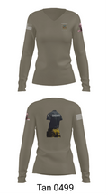 Sheriff Transportation 46102117 Women's Long Sleeve V-neck Shirt - 73