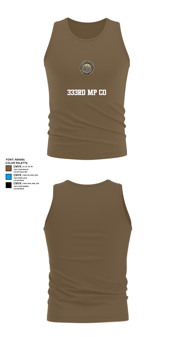 Tank Top, 333rd Mp co, , Teamtime, Team time, sublimation, custom sports apparel, team uniforms, spirit wear, spiritwear, sports uniforms, custom shirts, team store, custom team store, fundraiser sports, apparel fundraiser