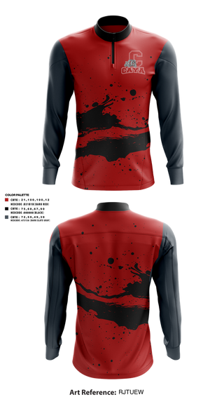 Quarter Zip Jacket, CAYA, , Teamtime, Team time, sublimation, custom sports apparel, team uniforms, spirit wear, spiritwear, sports uniforms, custom shirts, team store, custom team store, fundraiser sports, apparel fundraiser