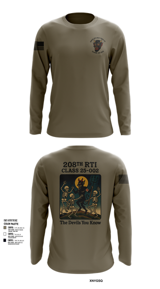 Long Sleeve Performance Shirt, 208th RTI MED TRNG CO Class 25-002, , Teamtime, Team time, sublimation, custom sports apparel, team uniforms, spirit wear, spiritwear, sports uniforms, custom shirts, team store, custom team store, fundraiser sports, apparel fundraiser