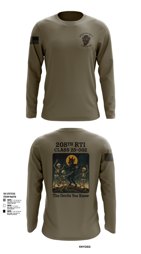 Long Sleeve Performance Shirt, 208th RTI MED TRNG CO Class 25-002, , Teamtime, Team time, sublimation, custom sports apparel, team uniforms, spirit wear, spiritwear, sports uniforms, custom shirts, team store, custom team store, fundraiser sports, apparel fundraiser
