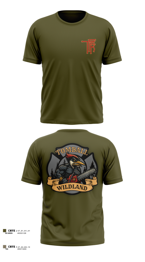 Old School Cotton Feel Shirt, Tomball Wildland, , Teamtime, Team time, sublimation, custom sports apparel, team uniforms, spirit wear, spiritwear, sports uniforms, custom shirts, team store, custom team store, fundraiser sports, apparel fundraiser