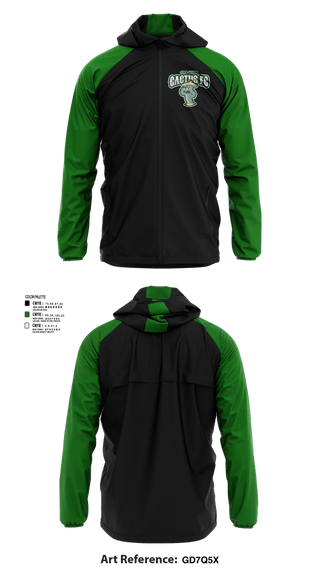Windbreaker, Cactus Fc, Men's Soccer, Teamtime, Team time, sublimation, custom sports apparel, team uniforms, spirit wear, spiritwear, sports uniforms, custom shirts, team store, custom team store, fundraiser sports, apparel fundraiser