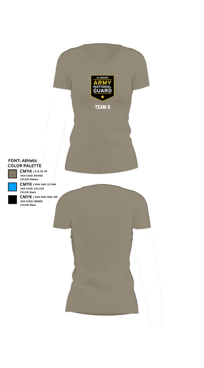 Team 6 49588056 Women's Short Sleeve V-neck Shirt - 61