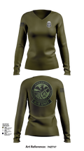 MDWFP K9 21939837 Women's Long Sleeve V-neck Shirt - 101