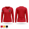 Western Fire Women's Long Sleeve V-neck Shirt - 1