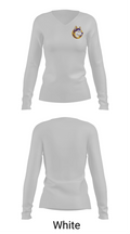 Washington Middle School Jr. Huskies 92271142 Women's Long Sleeve V-neck Shirt - 16