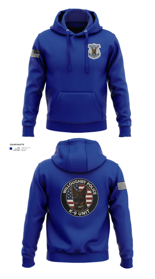 Hoodie, Willoughby Police K9 Unit, Police, Teamtime, Team time, sublimation, custom sports apparel, team uniforms, spirit wear, spiritwear, sports uniforms, custom shirts, team store, custom team store, fundraiser sports, apparel fundraiser