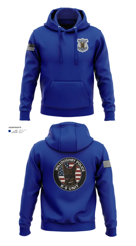 Hoodie, Willoughby Police K9 Unit, Police, Teamtime, Team time, sublimation, custom sports apparel, team uniforms, spirit wear, spiritwear, sports uniforms, custom shirts, team store, custom team store, fundraiser sports, apparel fundraiser