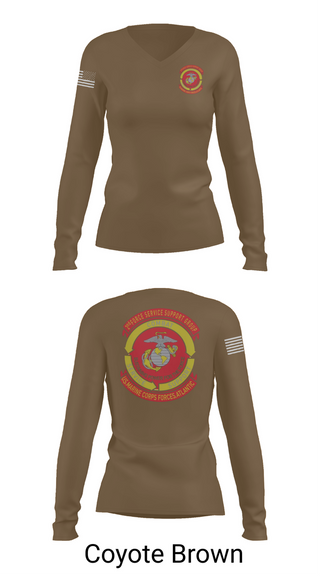Womens Long Sleeve Vneck Shirt, Det ‘A’ 2nd FSSG, , Teamtime, Team time, sublimation, custom sports apparel, team uniforms, spirit wear, spiritwear, sports uniforms, custom shirts, team store, custom team store, fundraiser sports, apparel fundraiser