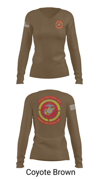Det ‘A’ 2nd FSSG 3406269 Women's Long Sleeve V-neck Shirt - 17