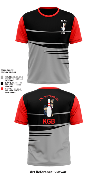 Short Sleeve Performance Shirt, KGB, Bowling, Teamtime, Team time, sublimation, custom sports apparel, team uniforms, spirit wear, spiritwear, sports uniforms, custom shirts, team store, custom team store, fundraiser sports, apparel fundraiser