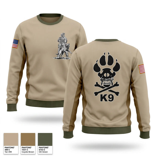 Crew Neck Sweatshirt, 39 SFS K9, Air Force, Teamtime, Team time, sublimation, custom sports apparel, team uniforms, spirit wear, spiritwear, sports uniforms, custom shirts, team store, custom team store, fundraiser sports, apparel fundraiser